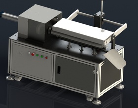 Paper core cutting machine